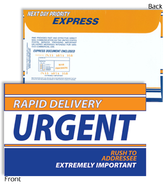 6 x 9 Rapid Delivery URGENT Blue and Orange