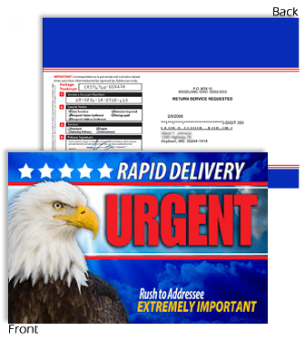 9 X 12 Rapid Delivery URGENT with Eagle
