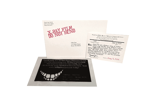 X-Ray Film - Do Not Bend 3-Piece Direct Mail Set