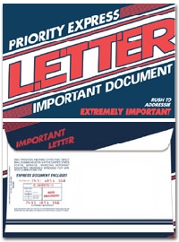 Priority Express Letter 6 x 9